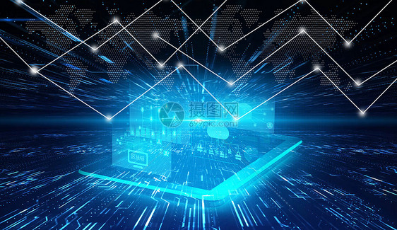 網絡科技創(chuàng)意背景圖片下載-正版圖片500516295